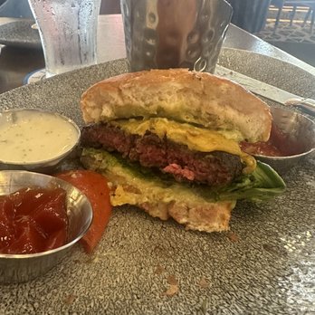 Lamplight Lounge - Cheddar Burger* - New American Near Me - Anaheim, California Lamplight Lounge - Cheddar Burger* - New American Near Me - Anaheim, California