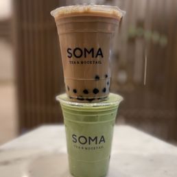 Tri Blend Signature Milk Tea with Boba & Matcha Tri Blend Signature Milk Tea with Boba & Matcha