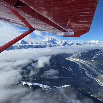 Sheldon Air Service - Glacier striping from the air - Tours Near Me - Talkeetna, Alaska Sheldon Air Service - Glacier striping from the air - Tours Near Me - Talkeetna, Alaska