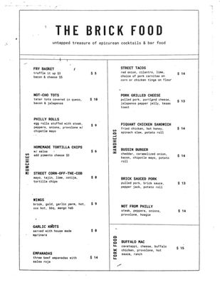 Menu photo 2 The Brick Fuquay-Varina, NC