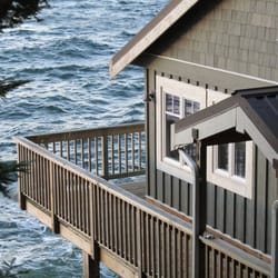 Stillwater Beach House - From this side view you can see how close the ocean is to our Beach House.
