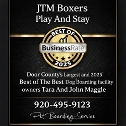 JTM Boxers Play And Stay - 2025 best Of Door County Kennels