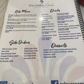 Talavera Azul - Menu - Mexican Near Me - Chula Vista, California Talavera Azul - Menu - Mexican Near Me - Chula Vista, California