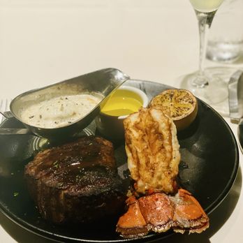 Morton's The Steakhouse - 12 oz Filet Mignon & Lobster Tail Black Truffle Butter - Steakhouses Near Me - Honolulu, Hawaii Morton's The Steakhouse - 12 oz Filet Mignon & Lobster Tail Black Truffle Butter - Steakhouses Near Me - Honolulu, Hawaii