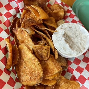Stacked STL - Chips and onion dip - Burgers Near Me - Saint Louis, Missouri Stacked STL - Chips and onion dip - Burgers Near Me - Saint Louis, Missouri