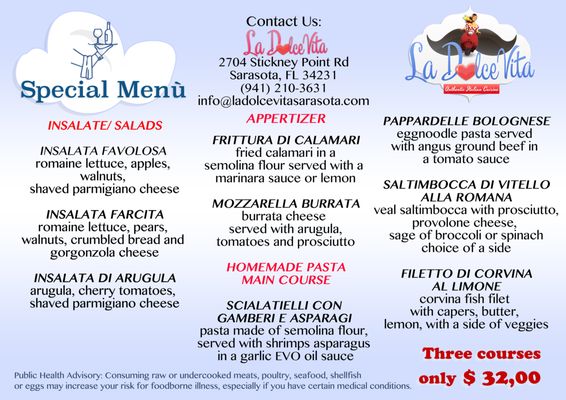 Menu photo 8 La Dolce Vita - Authentic Italian Cuisine Sarasota, FL Menu photo 8 La Dolce Vita - Authentic Italian Cuisine Sarasota, FL