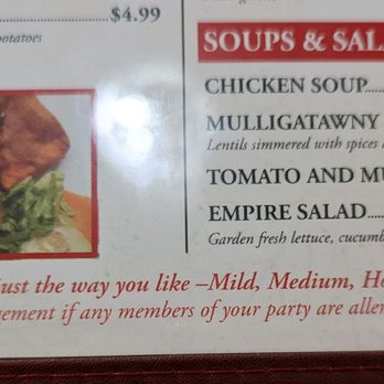 Everest Restaurant - Menu with heat scale. - Indian Near Me - Winchester, Virginia Everest Restaurant - Menu with heat scale. - Indian Near Me - Winchester, Virginia