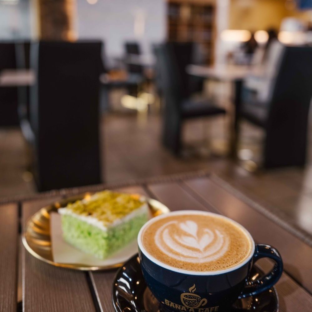 Sana'a Cafe - latte - Coffee & Tea Near Me - Sacramento, California Sana'a Cafe - latte - Coffee & Tea Near Me - Sacramento, California