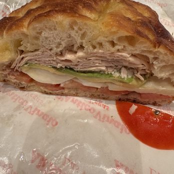 All’Antico Vinaio - The Venice Beach: Turkey, tomato, mozzarella, w/sliced avocado $21 - Sandwiches Near Me - Las Vegas, Nevada All’Antico Vinaio - The Venice Beach: Turkey, tomato, mozzarella, w/sliced avocado $21 - Sandwiches Near Me - Las Vegas, Nevada