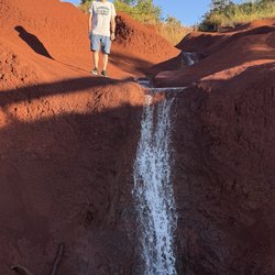 Red Dirt Waterfall - Red dirt waterfall