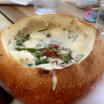 Margaritaville - Clam chowder in a bread bowl! - Seafood Near Me - Capitola, California