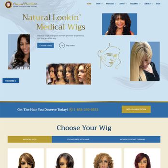 Envisager Studio - Cranial prosthesis medical wigs website design by Envisager Studio San Diego - Web Design Near Me - San Diego, California