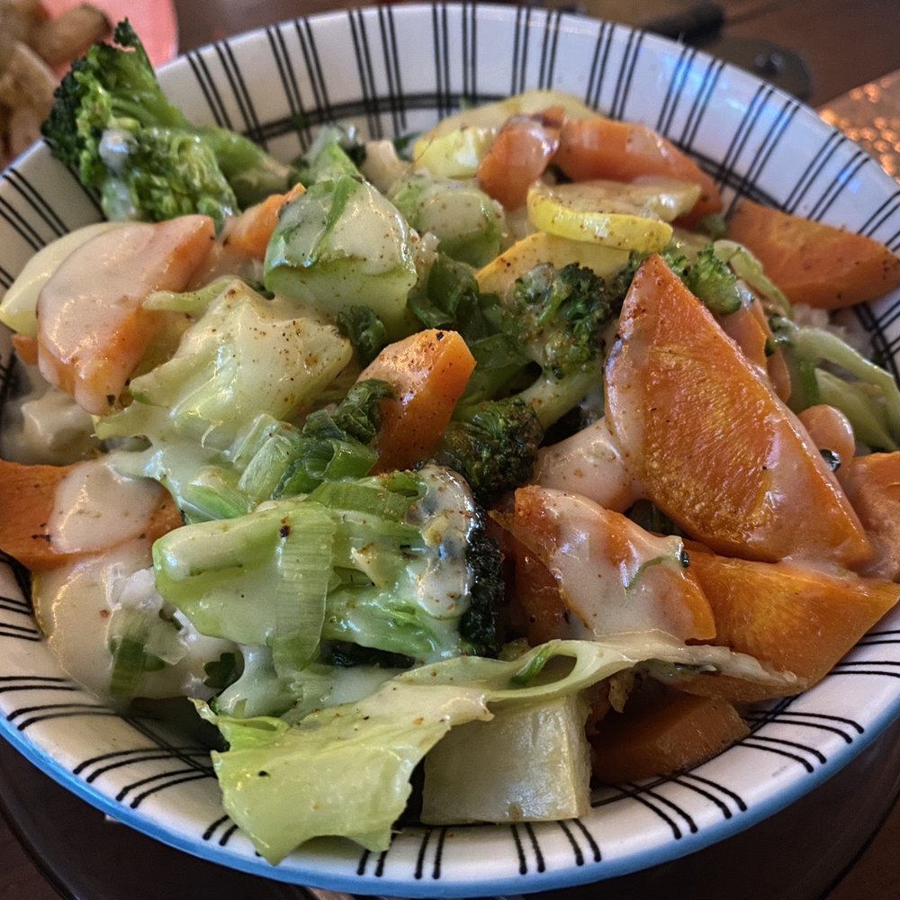 Hash Vegan Eatery - Rice & Veggies- Cilantro Rice - Vegan Near Me - San Antonio, Texas