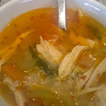 Forty Five Degrees - Chicken Rice Soup - quite a bit of heat for a soup of the day - Sushi Bars Near Me - Indianapolis, Indiana