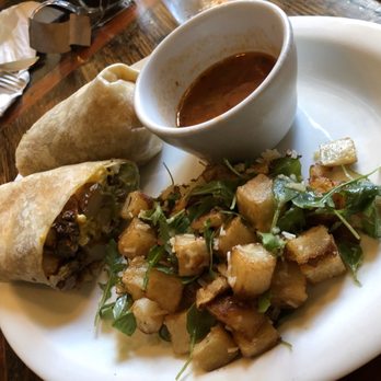 Fig Tree Cafe - Breakfast burrito with arugula truffle oil potatoes - Breakfast & Brunch Near Me - San Diego, California Fig Tree Cafe - Breakfast burrito with arugula truffle oil potatoes - Breakfast & Brunch Near Me - San Diego, California