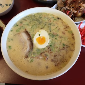 Foo Foo Tei - Nanchatte Ramen comes with pork and egg. Creamy sauce, unique floral taste. Mild. The portions are perfect. - Tapas/Small Plates Near Me - Hacienda Heights, California