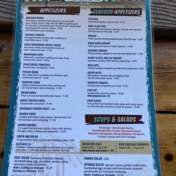 Cracker's Bar & Grill - Appetizers menu - Seafood Near Me - Crystal River, Florida