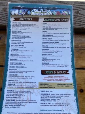 Menu photo 2 Cracker's Bar & Grill Crystal River, FL