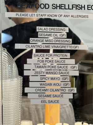 Menu photo 3 FOB Poke Bar Tukwila, WA