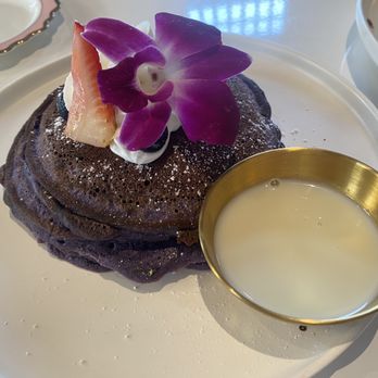 Breaking Dawn Brunch - ube pancake with condense milk syrup - Breakfast & Brunch Near Me - Los Gatos, California Breaking Dawn Brunch - ube pancake with condense milk syrup - Breakfast & Brunch Near Me - Los Gatos, California