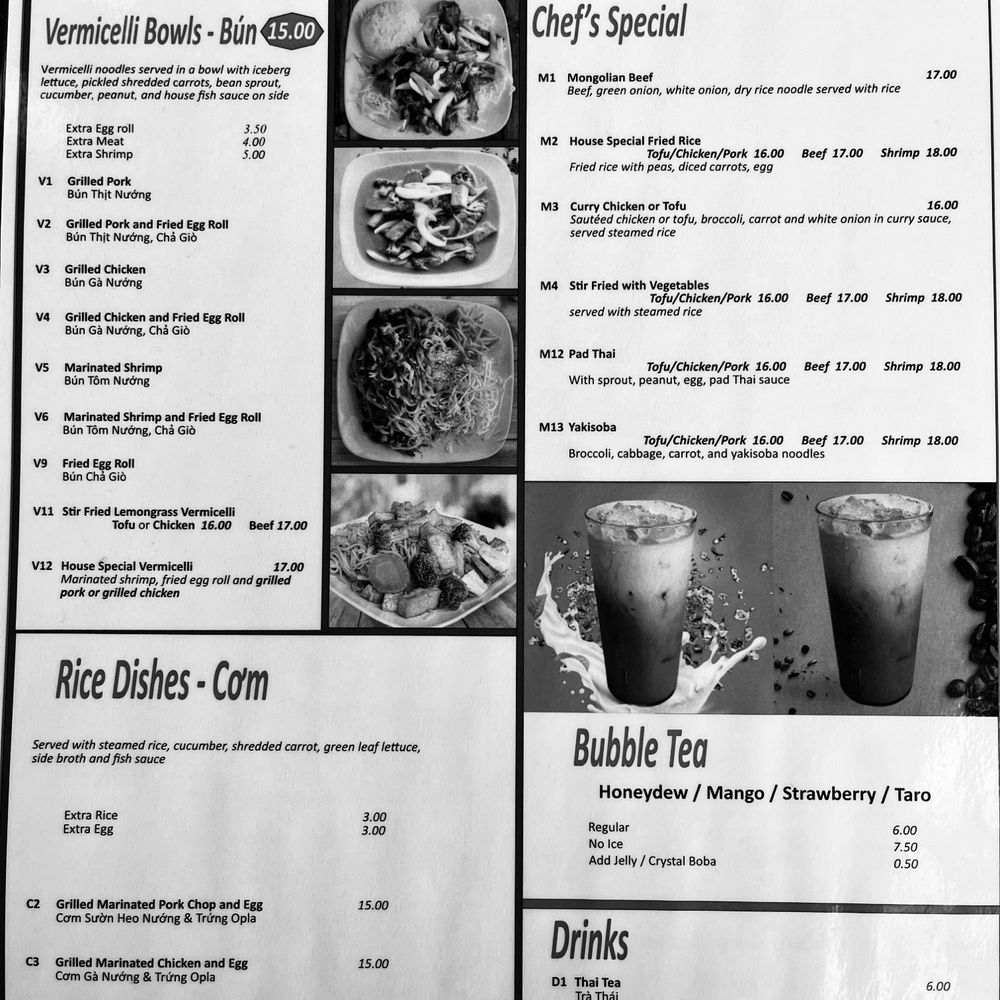 Menu (front)