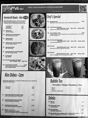 Menu photo 2 House of Pho Covington, WA Menu photo 2 House of Pho Covington, WA