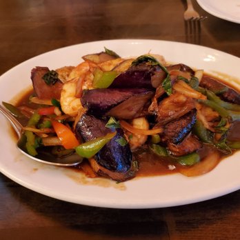 Praya Thai - spicy eggplant with shrimp - Thai Near Me - Las Vegas, Nevada Praya Thai - spicy eggplant with shrimp - Thai Near Me - Las Vegas, Nevada