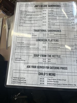 Menu photo 1 Jim's Country Style Restaurant Pleasanton, CA