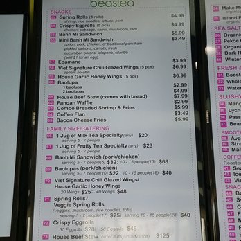 Beastea - Menu - Coffee & Tea Near Me - Santa Clara, California Beastea - Menu - Coffee & Tea Near Me - Santa Clara, California