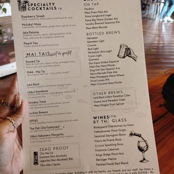 Stonefish Grill - Back of menu - Seafood Near Me - Haleiwa, Hawaii Stonefish Grill - Back of menu - Seafood Near Me - Haleiwa, Hawaii