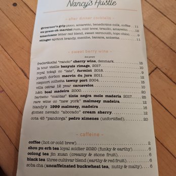Nancy's Hustle - Menu - New American Near Me - Houston, Texas