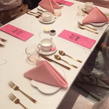Hello Kitty Cafe - Soo adorable. If one of these settings disappear they will charge you 100 bux! - Cafes Near Me - Irvine, California Hello Kitty Cafe - Soo adorable. If one of these settings disappear they will charge you 100 bux! - Cafes Near Me - Irvine, California