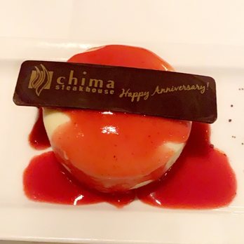Chima Steakhouse - Our anniversary dessert - Steakhouses Near Me - Charlotte, North Carolina Chima Steakhouse - Our anniversary dessert - Steakhouses Near Me - Charlotte, North Carolina