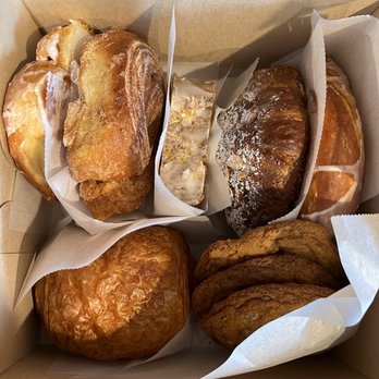 Bakehouse - Some of what's inside: Morning Bun, Cinnamon Sugar Bun, Almond Croissant, Chocolate Chip Cookie - Bakeries Near Me - Frederick, Maryland