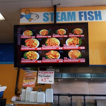 149 Steam Fish - menus on the wall - Seafood Near Me - Bronx, New York