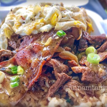 I Wanna Wok - Beef Bulgogi Boom Box with a fried egg and bacon - 01.20.2018 - Food Trucks Near Me I Wanna Wok - Beef Bulgogi Boom Box with a fried egg and bacon - 01.20.2018 - Food Trucks Near Me