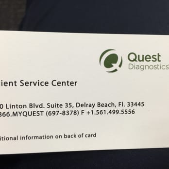 Quest Diagnostics - Laboratory Testing Near Me - Delray Beach, Florida Quest Diagnostics - Laboratory Testing Near Me - Delray Beach, Florida