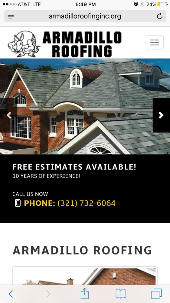 Slide of Armadillo Roofing