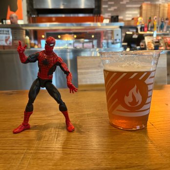 Blaze Pizza - Spidey posing. Pops Waitin'.... Deliciousness is on its way! - Salad Near Me - La Verne, California Blaze Pizza - Spidey posing. Pops Waitin'.... Deliciousness is on its way! - Salad Near Me - La Verne, California