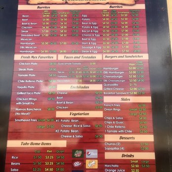 Denver Fresh Mex - Outside menu board - Mexican Near Me - Denver, Colorado