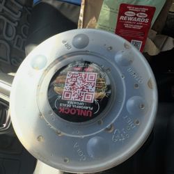 Checkers - I noticed there was. Sticker over my lid??
