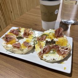 Fraiche Coffee & Cafe - The figgy bagel. Was so delicious.