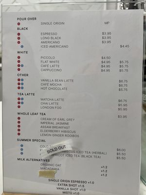 Menu photo 1 The Library Specialty Coffee Toronto, ON
