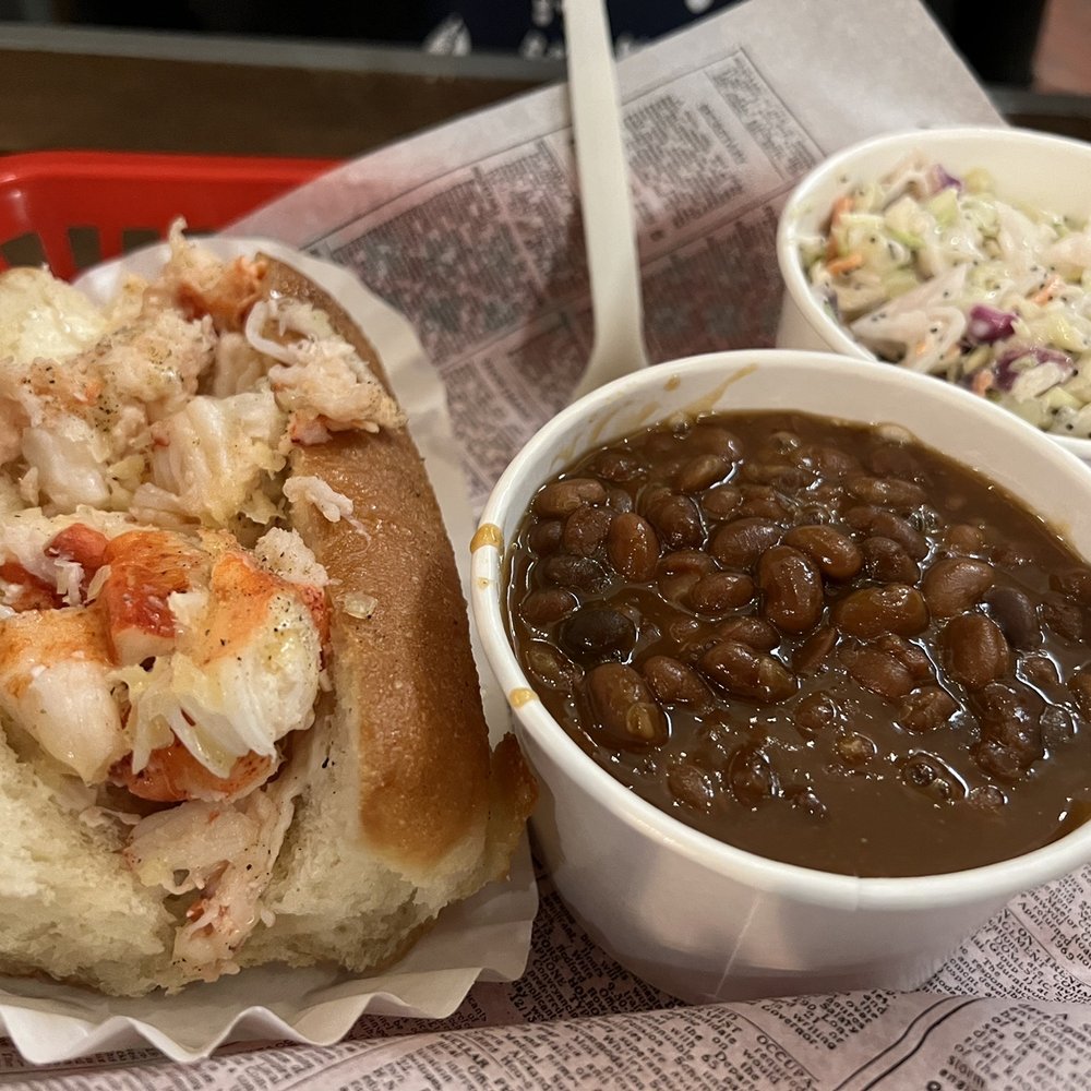 Lobster West - Lobster Roll with Choice of 2 Sides - Seafood Near Me - Encinitas, California Lobster West - Lobster Roll with Choice of 2 Sides - Seafood Near Me - Encinitas, California