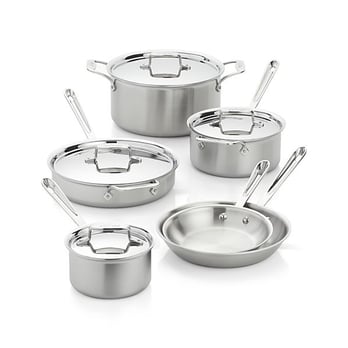 Crate & Barrel - All Clad 10-Piece Cookware Set - Rugs Near Me - Kittery, Maine