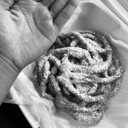 Funnel Cake Heaven - Regular Funnel Cake (forgot name) It only had a lot of sugar because i had to add it on there