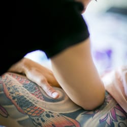Jessica A Huebner, HHP - Jessica's healing hands in action