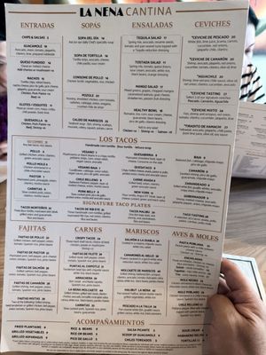 Menu photo 1 La Nena Cantina Los Angeles, CA