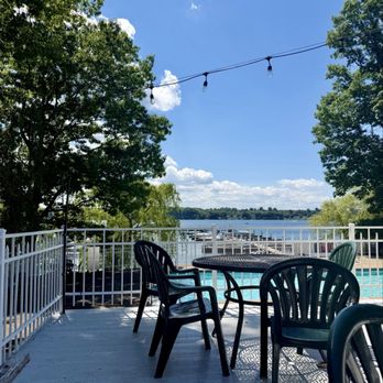 Boatyard Pub & Grill - Outdoor deck dining overlooking the water - New American Near Me - North Rose, New York
