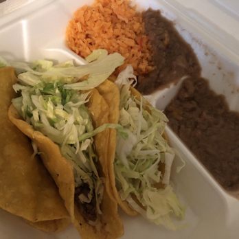 Velasco's Mexican Restaurant - #10 Three Tacos with Beans and Rice - Mexican Near Me - Prather, California Velasco's Mexican Restaurant - #10 Three Tacos with Beans and Rice - Mexican Near Me - Prather, California